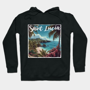 Saint Lucia (White Lettering) Hoodie